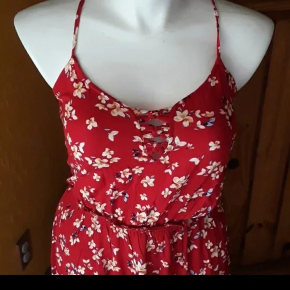 Red floral dress xxl Multicolor - Picture 7 of 8